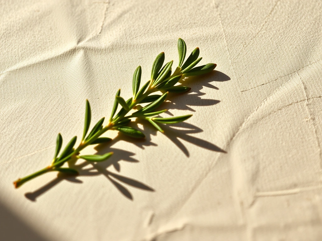 Textura de papel e alecrim